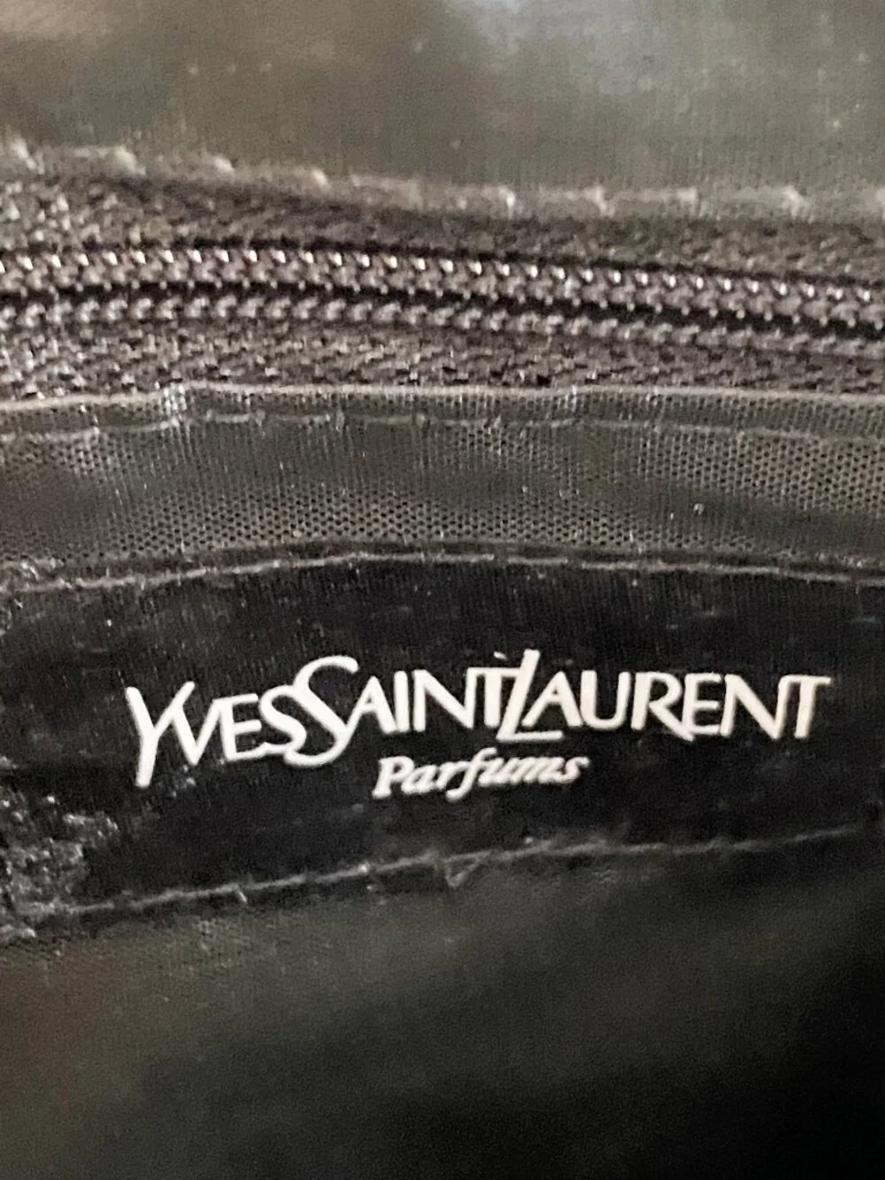YSL VIP Velvet Satin Clutch Black Evening Bag NWOT Zip Top - Picture 5 of 7